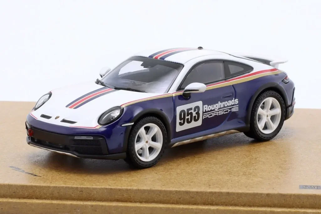 Model 1:43 Porsche 911 (953) #176 & Porsche 911 Dakar René Metge, Dominique Lemoyne winner rally Paris – Dakar year 1984 Colour Rothmans Design Spark