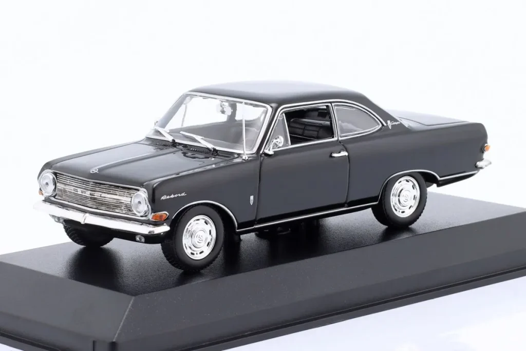 โมเดลรถ 1:43 Opel Rekord A Coupé ปี 1962 สีดำ Minichamps