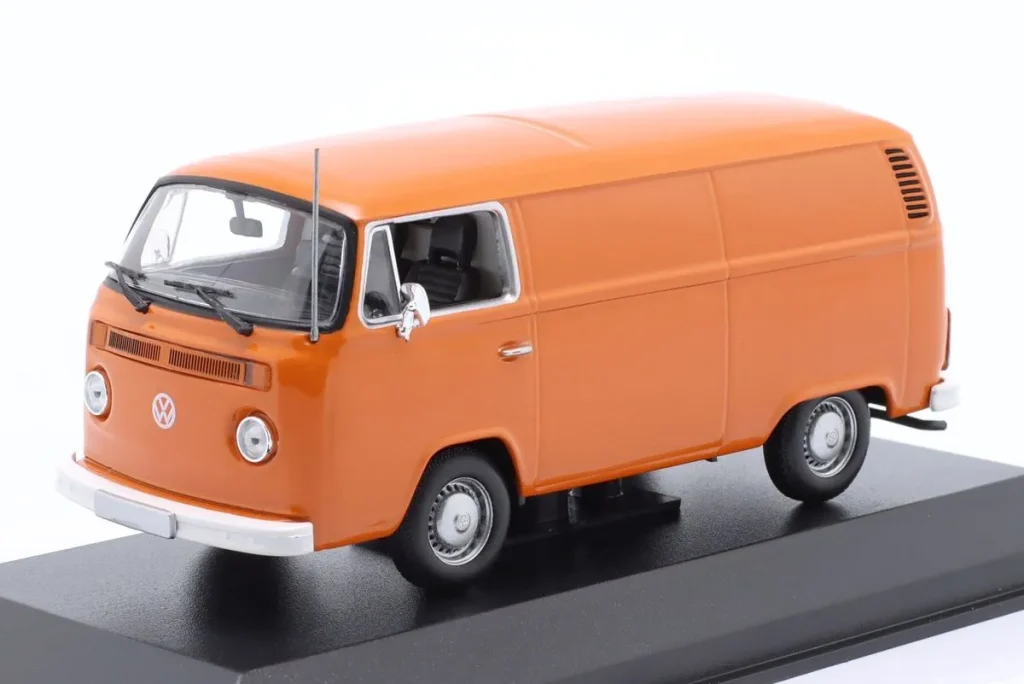 车型 1:43 Volkswagen VW T2 Bus 年 1972 橙色 Minichamps