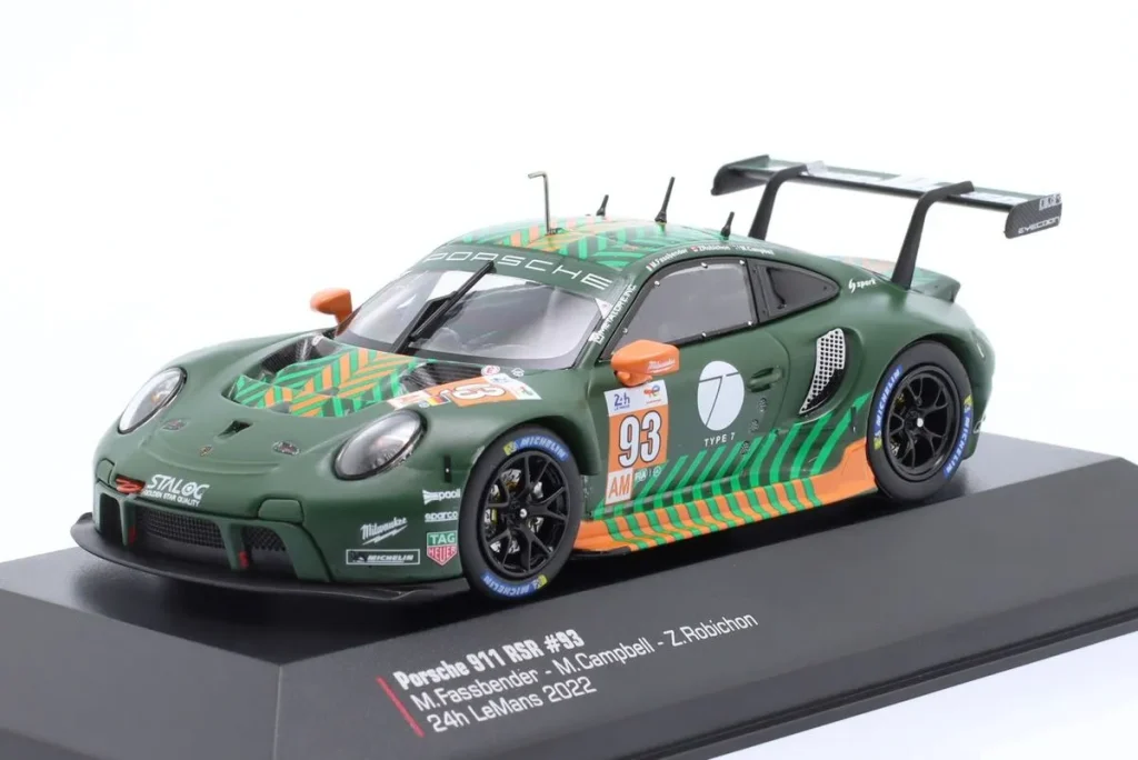 Model 1:43 Porsche 911 RSR-19 #93 Michael Fassbender, Matt Campbell, Zacharie Robichon 24 hours Le Mans year 2022 Ixo