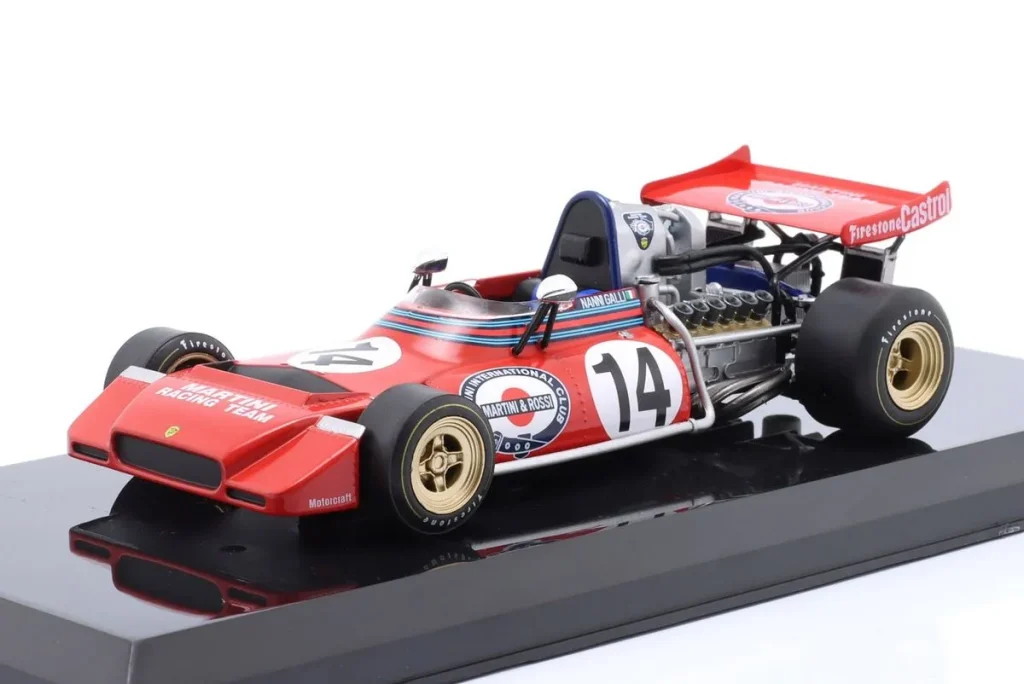 โมเดลรถ 1:24 Tecno PA123 #14 Nanni Galli ฟอร์มูล่าวัน ปี 1972 Premium Collectibles