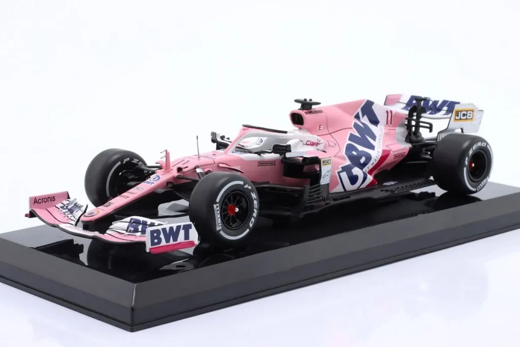 โมเดลรถ 1:24 Racing Point RP20 #11 Sergio Pérez ฟอร์มูล่าวัน ปี 2020 Premium Collectibles