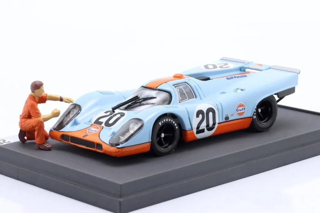 โมเดลรถ 1:43 Porsche 917K #20 “Gulf” Joseph “Jo” Siffert, Brian Redman 24 ชั่วโมง เลอมังส์ ปี 1970 Brumm