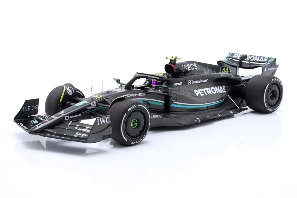 Model 1:18 Mercedes-AMG F1 W14 E Performance #44 Lewis Hamilton Formula One year 2023 Minichamps