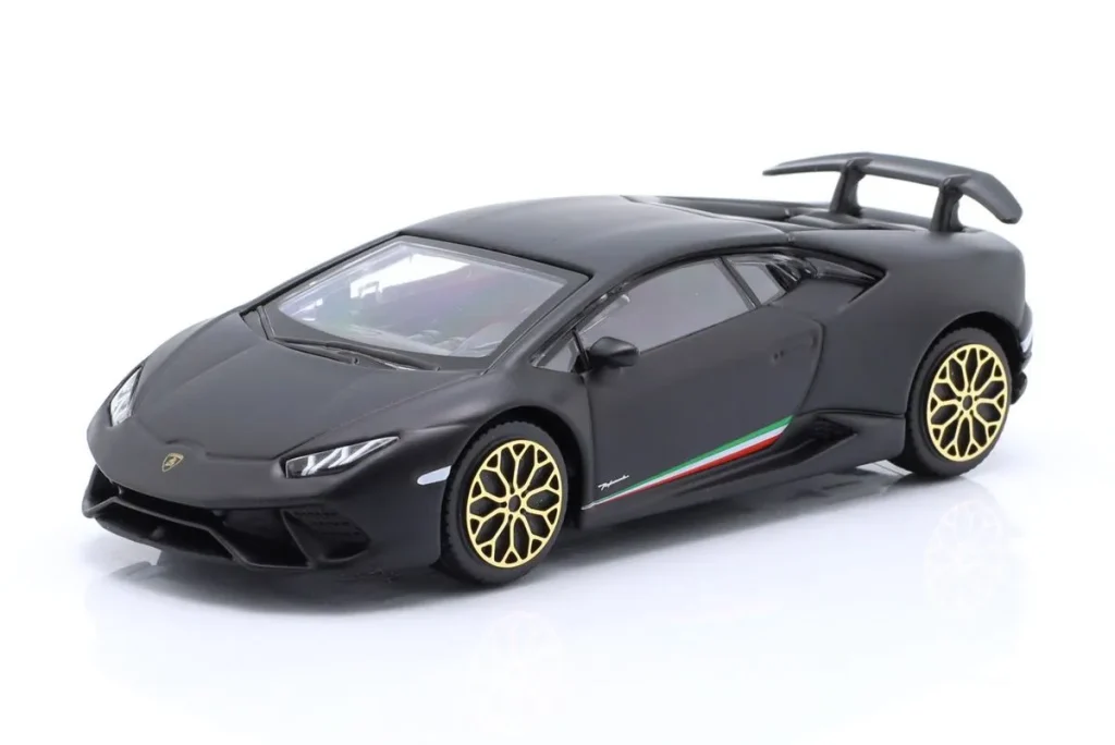 Model 1:43 Lamborghini Huracan Performante year 2017 matte black Bburago