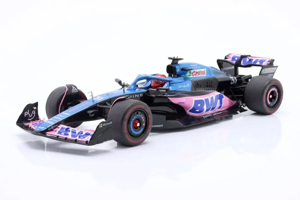 โมเดลรถ 1:18 Alpine A523 #31 Esteban Ocon อันดับ 3 Monaco GP ฟอร์มูล่าวัน ปี 2023 Solido