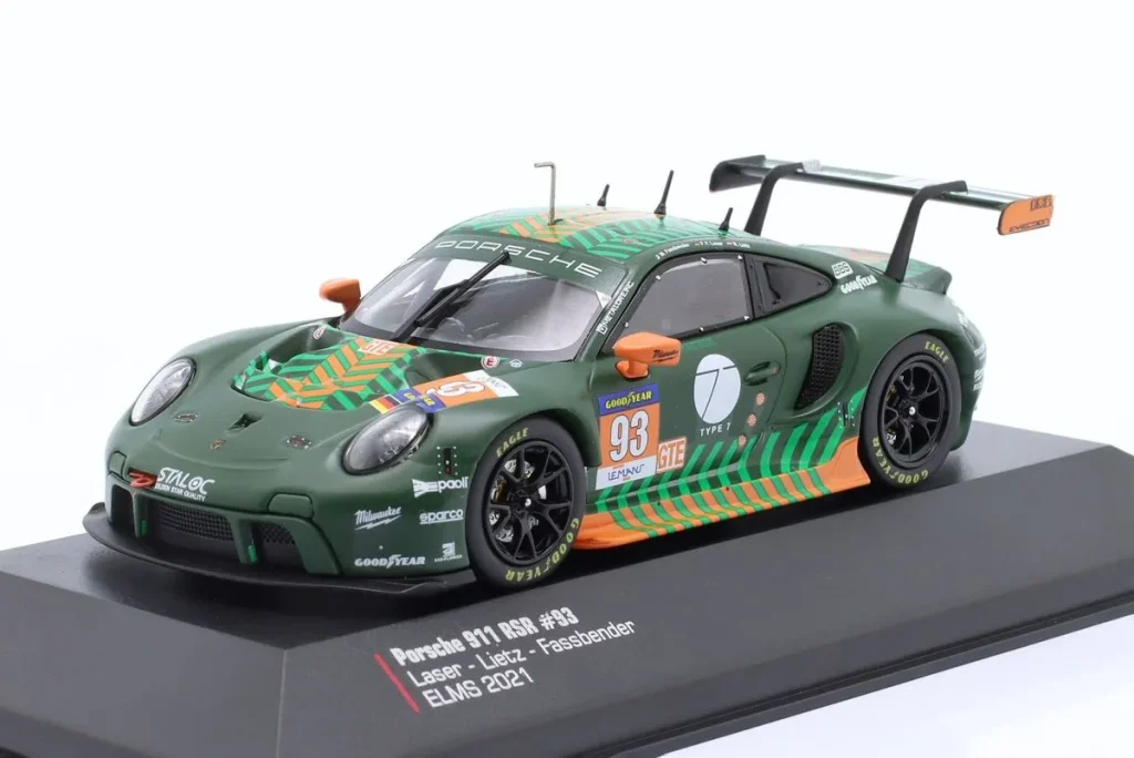 Model 1:43 Porsche 911 RSR-19 #93 Michael Fassbender, Richard Lietz, Felipe Fernández Laser European LeMans Series (ELMS) year 2021 Ixo