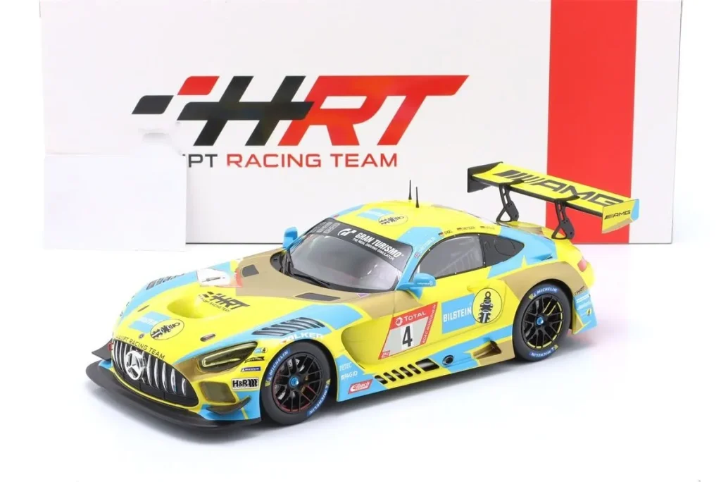 โมเดลรถ 1:18 Mercedes-AMG GT3 #4 Adam Christodoulou, Maro Engel, Manuel Metzger, Luca Stolz 24 ชั่วโมง เนือร์บวร์กริง ปี 2021 Ixo