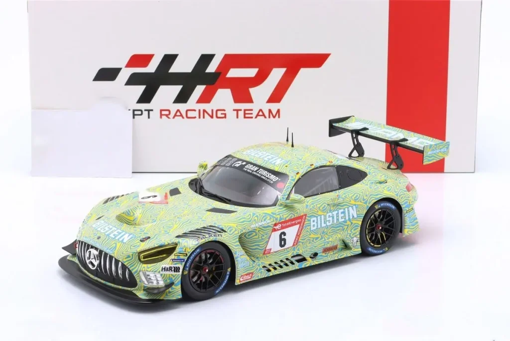 Model 1:18 Mercedes-AMG GT3 Evo #6 Hubert Haupt, Nico Bastian, Philip Ellis Qualifikation 24h Nürburgring year 2022 Ixo