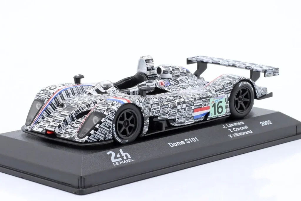 โมเดลรถ 1:43 Dome S101 #16 Jan Lammers, Tom Coronel, Val Hillebrand 24 ชั่วโมง เลอมังส์ ปี 2002 Altaya
