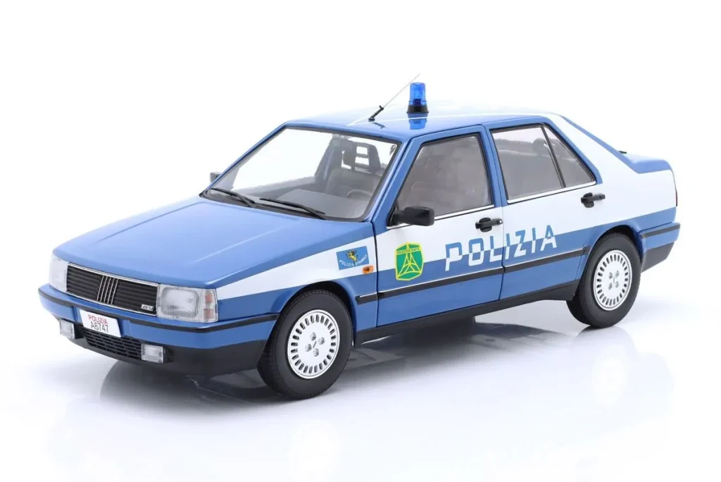 车型 1:18 Fiat Croma CHT “Polizia” 年 1987 蓝色 / 白色 Mitica