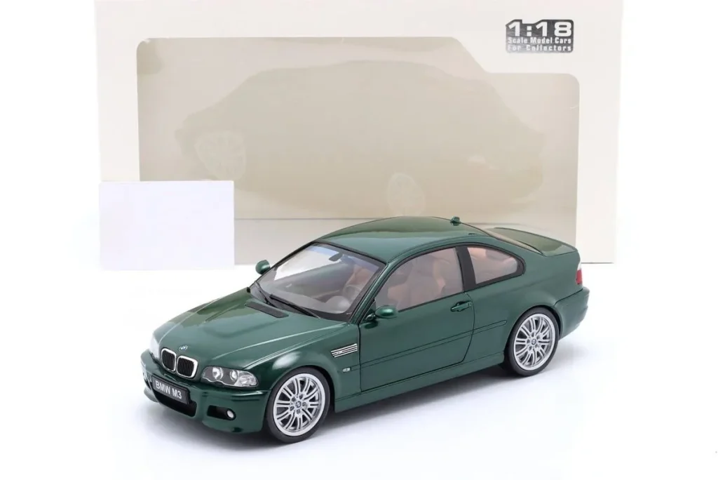 โมเดลรถ 1:18 BMW M3 (E46) Coupé ปี 2000 สี Oxford เขียว Solido