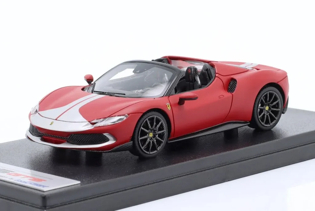 车型 1:43 Ferrari 296 GTS Spider Assetto Fiorano 2022 红色 / 银年 2022 LookSmart
