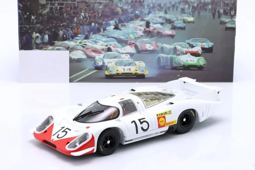 โมเดลรถ 1:18 Porsche 917 LH #15 Herbert Linge, Brian Redman, Rudi Lins 24 ชั่วโมง เลอมังส์ ปี 1969 WERK83