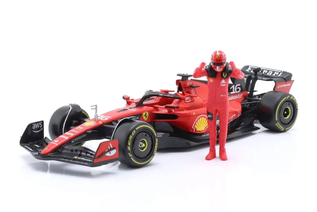 โมเดลรถ 1:24 Ferrari SF-23 #16 Charles Leclerc ฟอร์มูล่าวัน ปี 2023 Bburago 18-26809 #16