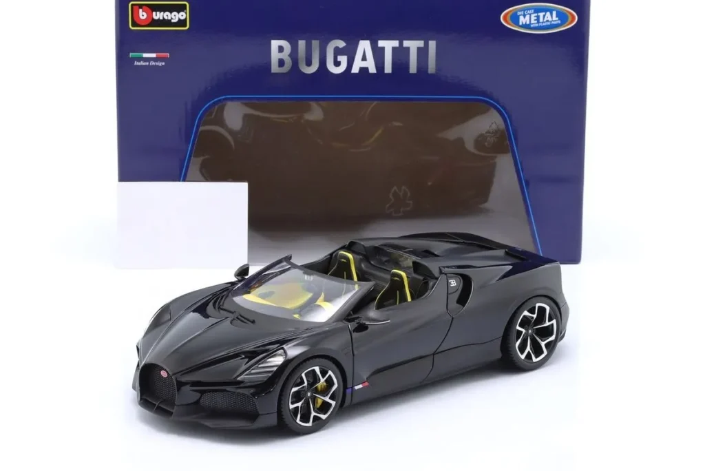 车型 1:18 Bugatti W16 Mistral 年 2023 黑色 Bburago