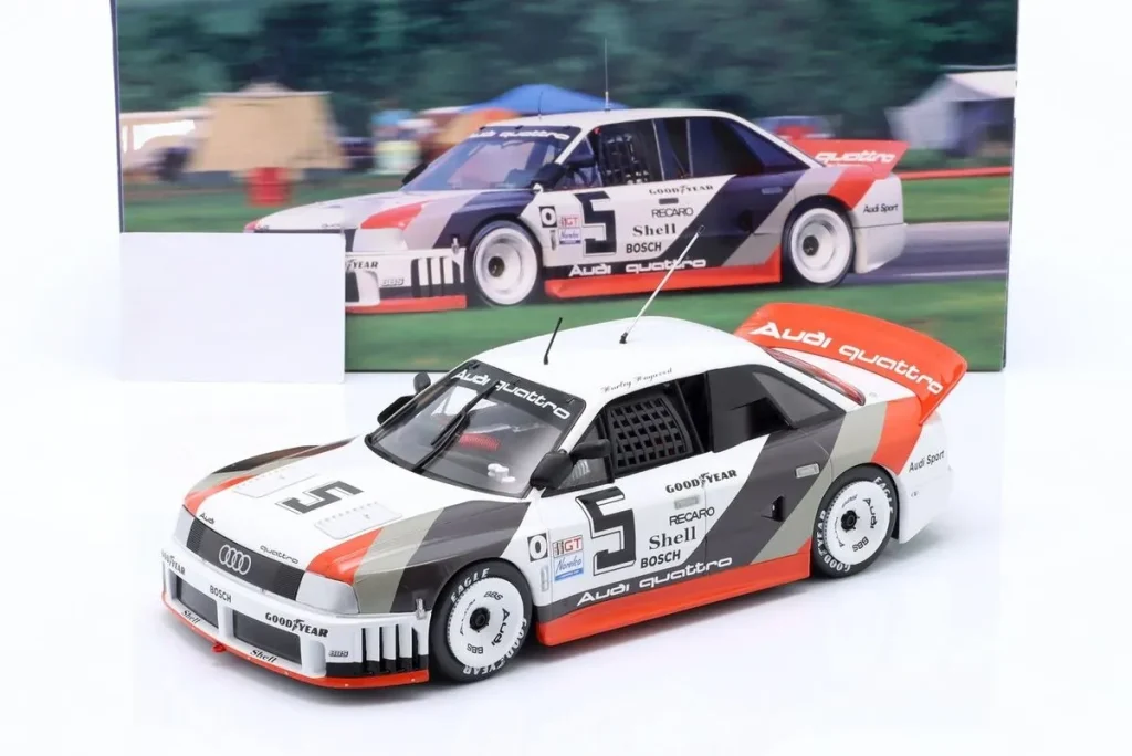 Model 1:18 Audi 90 IMSA GTO #5 Hurley Haywood rank 2 Laguna Seca IMSA year 1989 WERK83