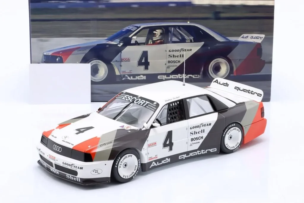 Model 1:18 Audi 200 quattro #4 Walter Röhrl winner St. Petersburg Trans-Am Championship year 1988 WERK83