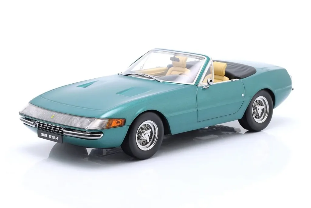 โมเดลรถ 1:18 Ferrari 365 GTS/4 Daytona Cabriolet ปี 1969 สีเขียวเมทัลลิก KK-Scale