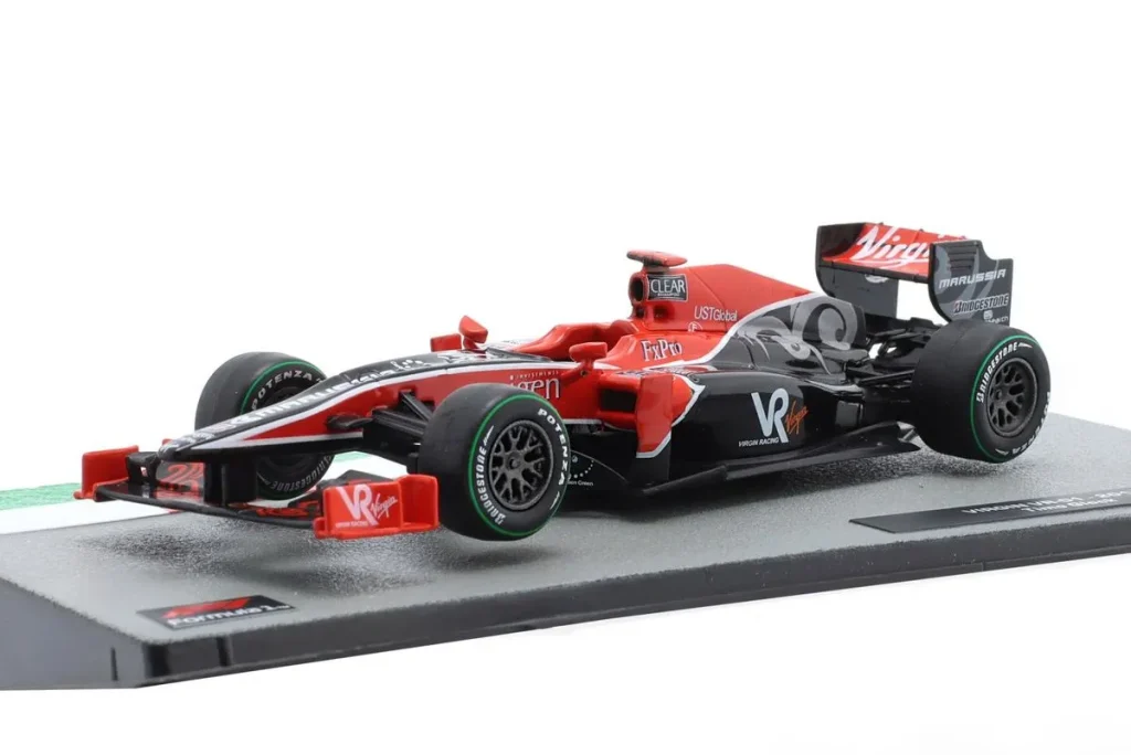 โมเดลรถ 1:43 Virgin VR-01 #24 Timo Glock ฟอร์มูล่าวัน ปี 2010 Altaya