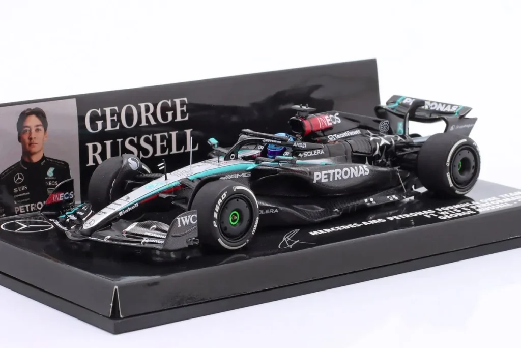 Model 1:43 Mercedes-AMG F1 W15 E Performance #63 George Russell Formula One year 2024 Minichamps 410240163