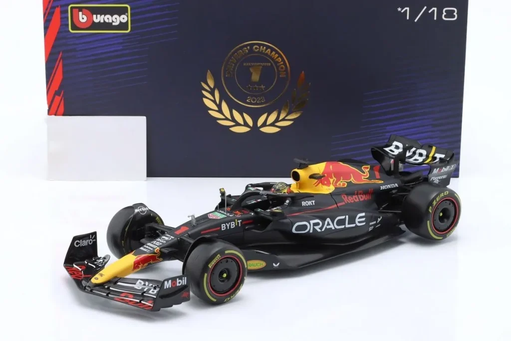 โมเดลรถ 1:18 Red Bull Racing RB19 #1 Max Verstappen ฟอร์มูล่าวัน ปี 2023 Bburago 18-18004 #1