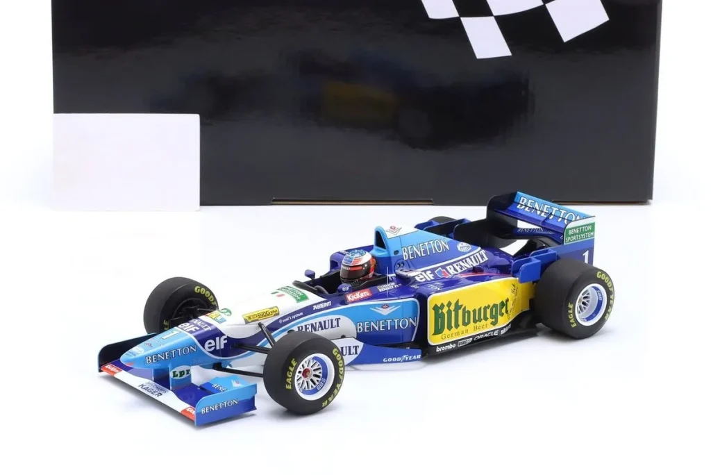 โมเดลรถ 1:18 Benetton B195 #1 Michael Schumacher ฟอร์มูล่าวัน ปี 1995 Minichamps 510953201