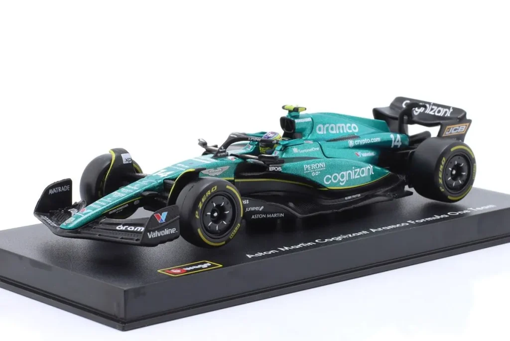 车型 1:43 Aston Martin AMR23 #14 Fernando Alonso 一级方程式年 2023 Bburago