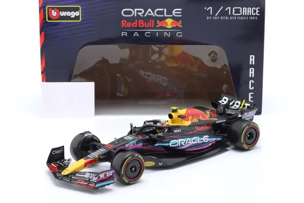 โมเดลรถ 1:18 Red Bull Racing RB19 #11 Sergio Pérez ฟอร์มูล่าวัน ปี 2023 Bburago 18-18003 MIAMI #11