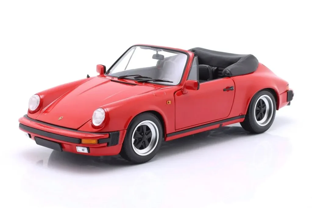 โมเดลรถ 1:18 Porsche 911 Carrera Cabriolet 3.2 ปี 1983 สีแดง Minichamps