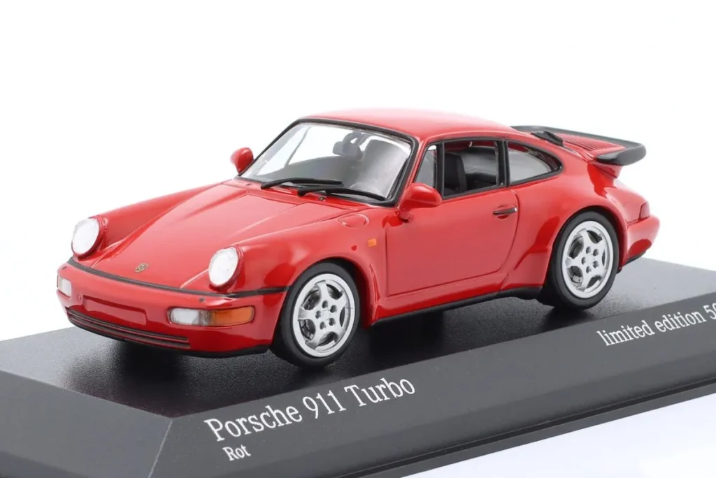 Model 1:43 Porsche 911 (964) Turbo year 1990 red Minichamps