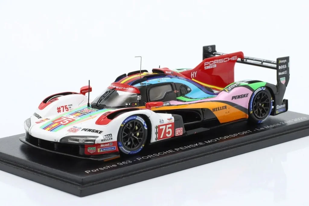 โมเดลรถ 1:43 Porsche 963 #75 Mathieu Jaminet, Felipe Nasr, Nick Tandy 24 ชั่วโมง เลอมังส์ ปี 2023 Spark