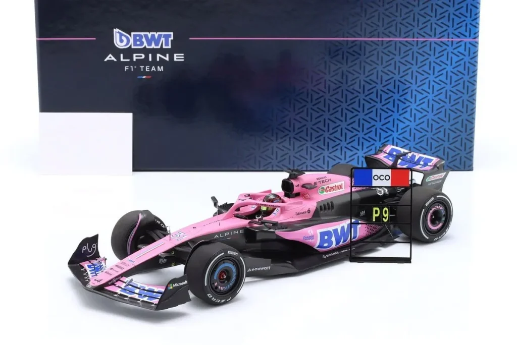 โมเดลรถ 1:18 Alpine A523 #31 Esteban Ocon Bahrain GP ฟอร์มูล่าวัน ปี 2023 Minichamps 147230131