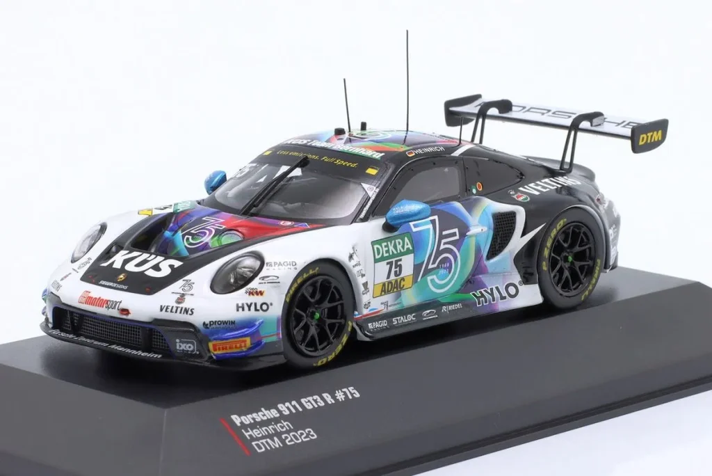 Model 1:43 Porsche 911 (992) GT3 R #75 Laurin Heinrich DTM year 2023 Ixo
