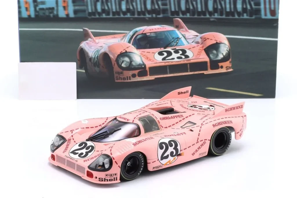 โมเดลรถ 1:18 Porsche 917/20 “Sau” / “Pink Pig” #23 Reinhold Joest, Willi Kauhsen 24 ชั่วโมง เลอมังส์ ปี 1971 WERK83