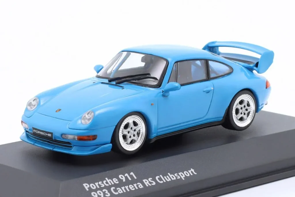 车型 1:43 Porsche 911 (993) Carrera RS Clubsport 年 1995 颜色 riviera 蓝色 Solido