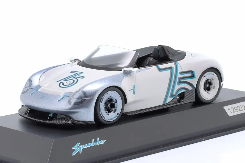 โมเดลรถ 1:43 Porsche Vision 357 Speedster สีขาว Spark