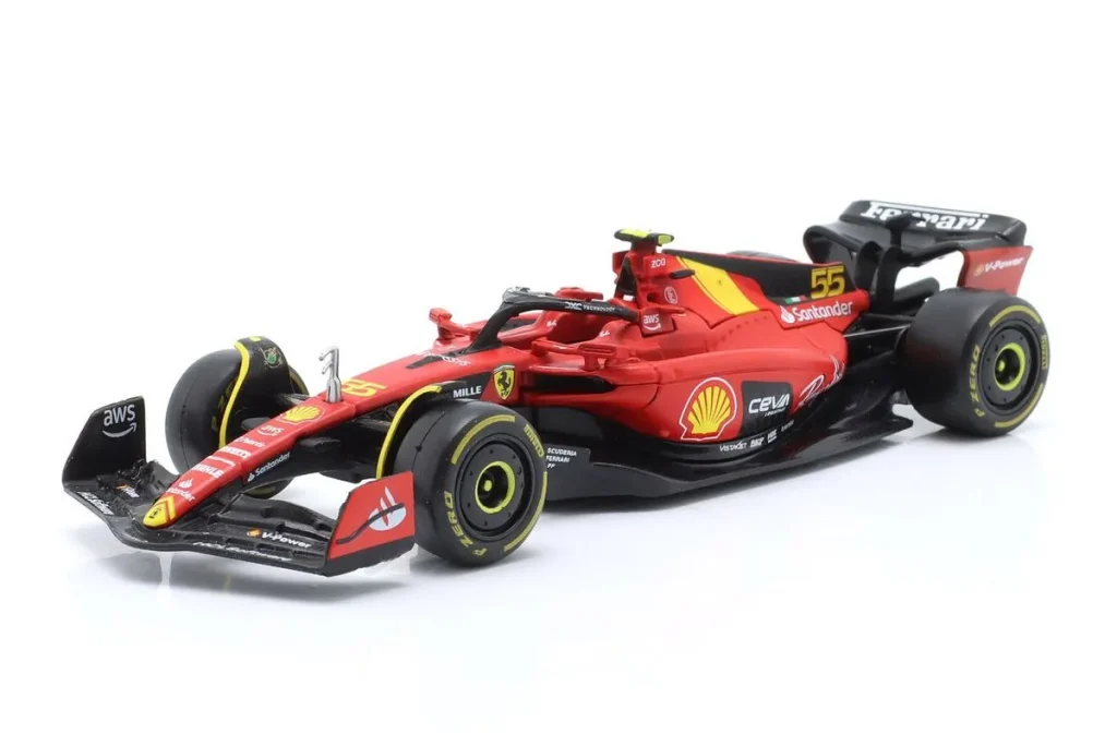 车型 1:43 Ferrari SF-23 #55 Carlos Sainz jr. 一级方程式年 2023 Bburago 18-36836MONZA #55