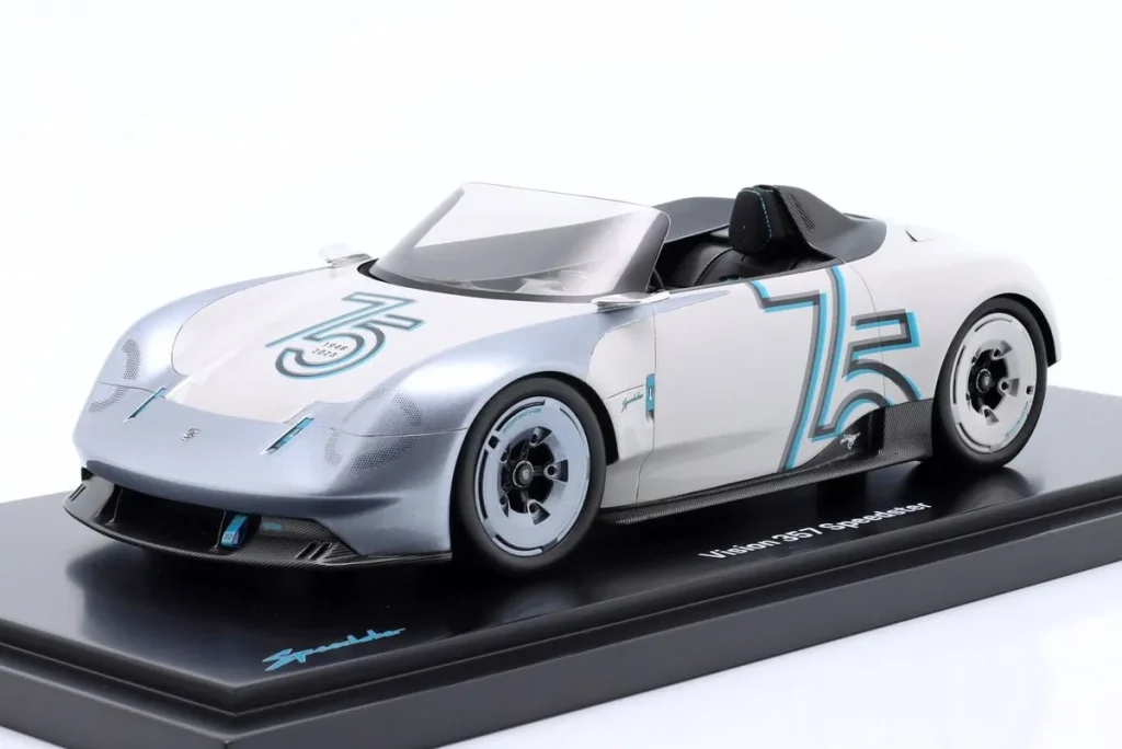 车型 1:18 Porsche Vision 357 Speedster 白色 / 灰色 Spark