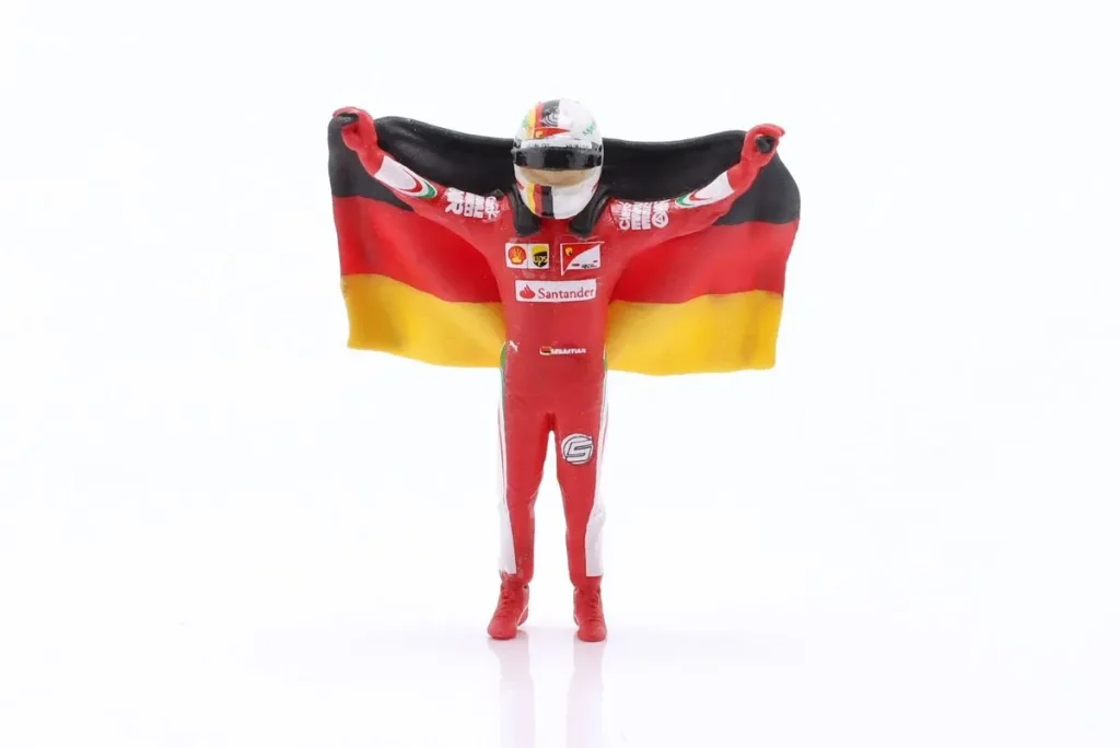 figure 1:43 Sebastian Vettel with Deutschland-Fahne Sebastian Vettel Formula One Cartrix