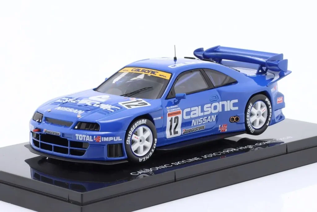 车型 1:43 Nissan Skyline GT-R (R33) #12 Takuya Kurosawa, Kazuyoshi Hoshino, Michael Krumm GT500 JGTC (All Japan Grand Touring Car Championship) 年 1998 Ebbro 44252