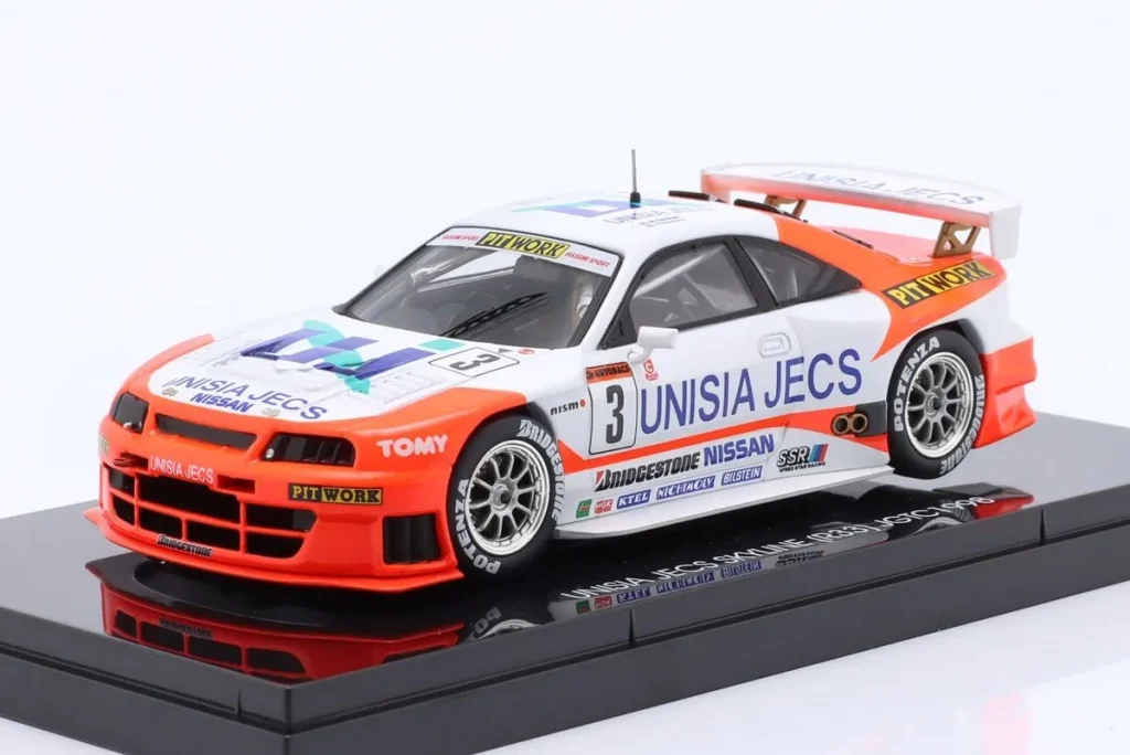 车型 1:43 Nissan Skyline GT-R (R33) #3 Masahiro Hasemi, Tetsuya Tanaka GT500 JGTC (All Japan Grand Touring Car Championship) 年 1998 Ebbro