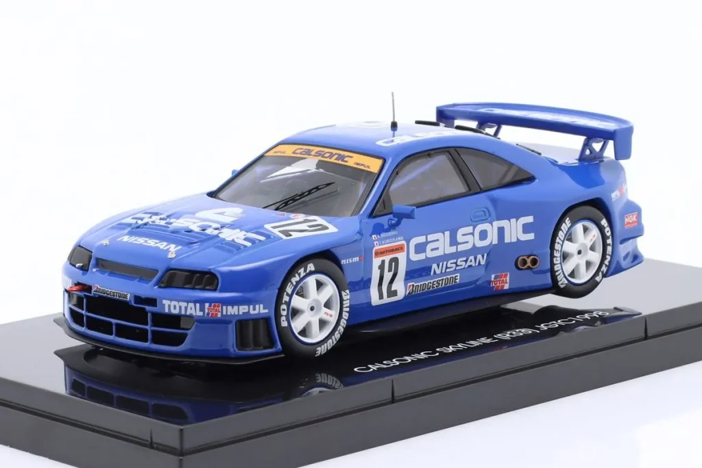 车型 1:43 Nissan Skyline GT-R (R33) #12 Takuya Kurosawa, Kazuyoshi Hoshino, Michael Krumm GT500 JGTC (All Japan Grand Touring Car Championship) 年 1998 Ebbro 44192
