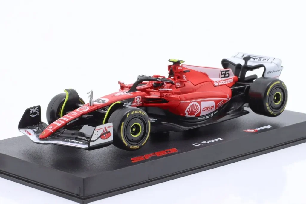 车型 1:43 Ferrari SF-23 #55 Carlos Sainz jr. 一级方程式年 2023 Bburago 18-36835LASVEGAS #55