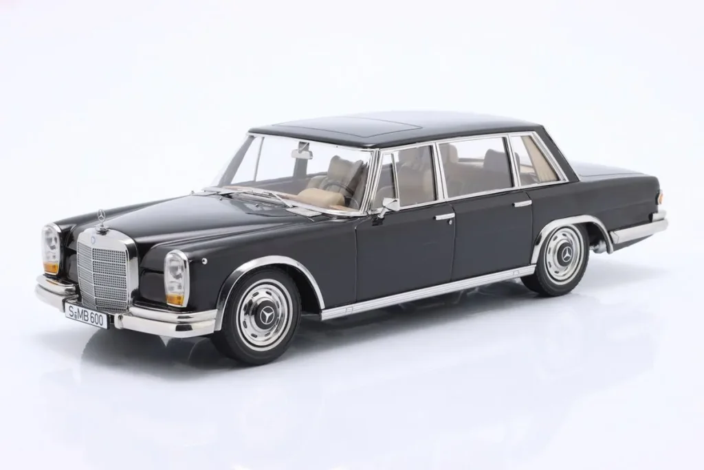 Model 1:18 Mercedes-Benz 600 SWB (W100) year 1963 Black KK-Scale