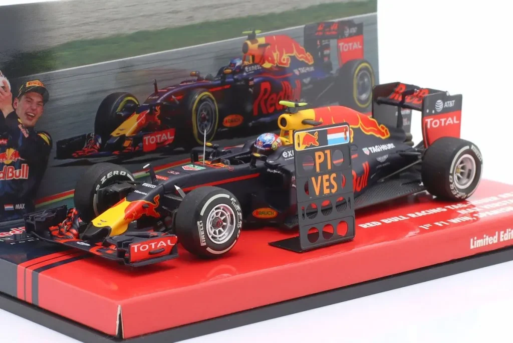 โมเดลรถ 1:43 Red Bull RB12 #33 Max Verstappen ฟอร์มูล่าวัน ปี 2016 Minichamps
