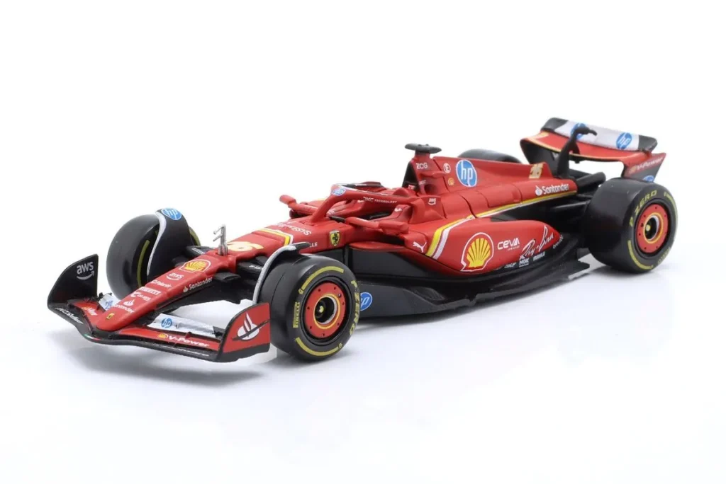 车型 1:43 Ferrari SF-24 #16 Charles Leclerc 排名 3 Emilia-Romagna GP (Imola) 一级方程式年 2024 Bburago 18-36844IMOLA #16
