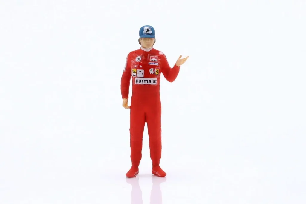 หมวกแก๊ป Niki Lauda Scuderia Ferrari ฟอร์มูล่าวัน แชมป์โลก 1977 ฟิกเกอร์ พร้อม 1:43 Cartrix