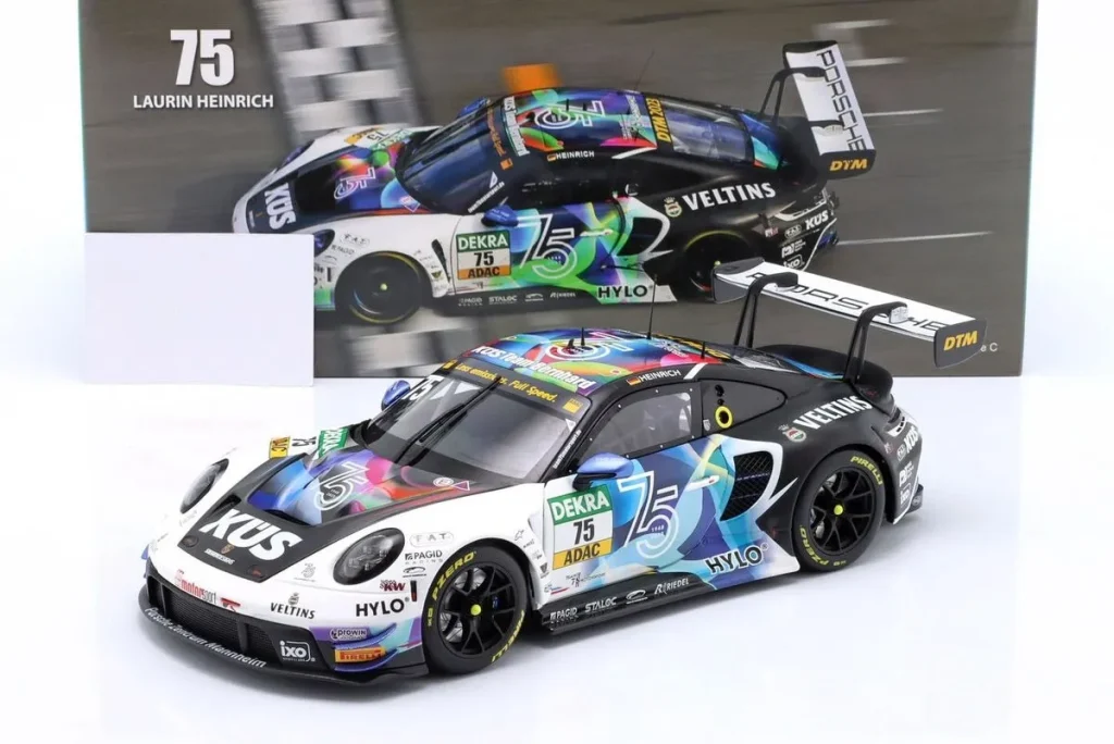 车型 1:18 Porsche 911 (992) GT3 R #75 Laurin Heinrich DTM 年 2023 Minichamps