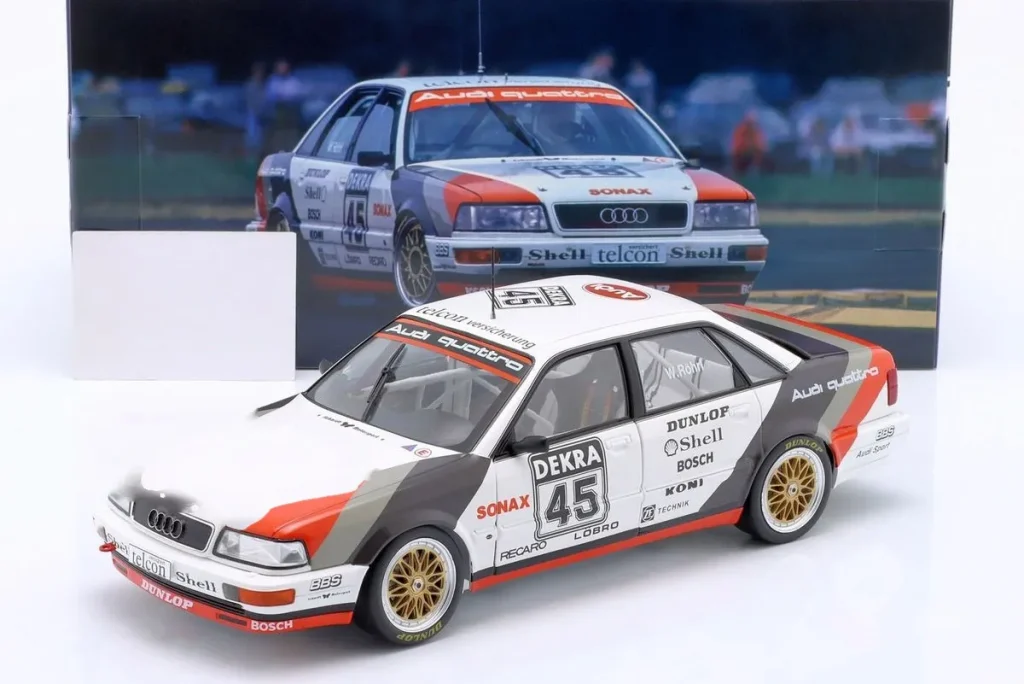 โมเดลรถ 1:18 Audi V8 Quattro DTM #45 Walter Röhrl DTM ปี 1990 WERK83